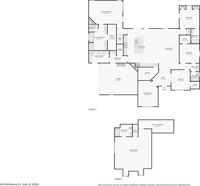 2018 Whiskery Ct, York, SC 29745 - view of floor plan / room layout