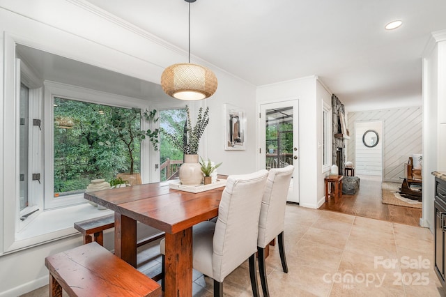 1601 Wandering Way Dr, Charlotte, NC 28226 - dining area with ornamental molding and baseboards