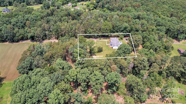 3804 Lippard Ln, Valdese, NC 28690 - aerial view of property's location featuring a forest and property boundaries highlighted