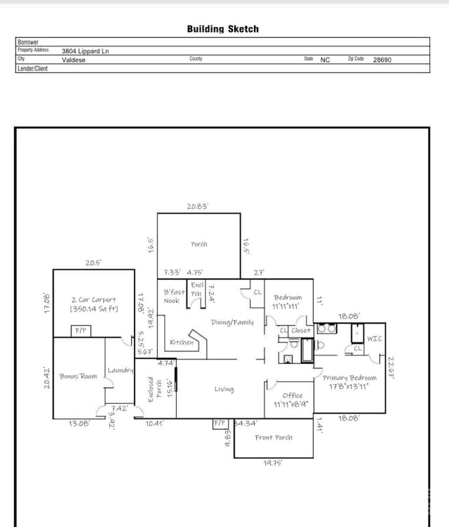 3804 Lippard Ln, Valdese, NC 28690 - room layout