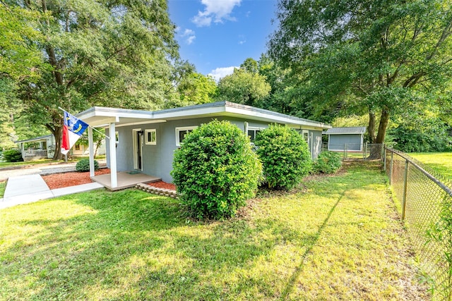 112 Lineberger St, Stanley, NC 28164 - view of side of property featuring a carport and concrete block siding