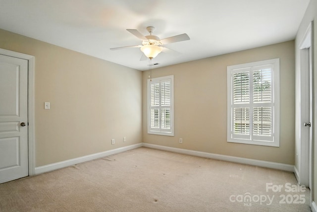 3735 Gordon St, Terrell, NC 28682 - carpeted empty room featuring baseboards and ceiling fan