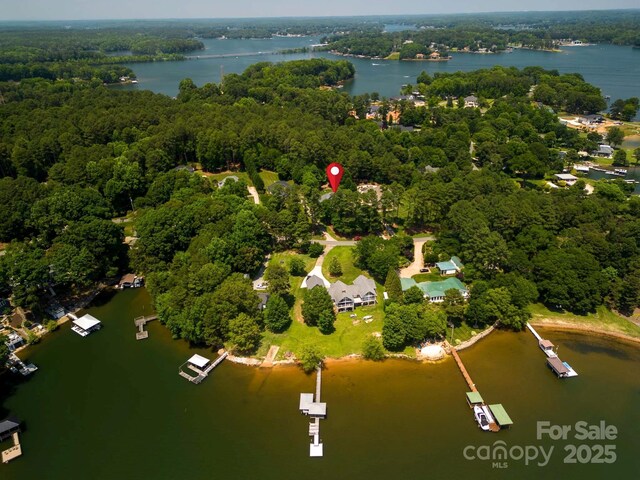 3735 Gordon St, Terrell, NC 28682 - view of property location with a large body of water and a forest