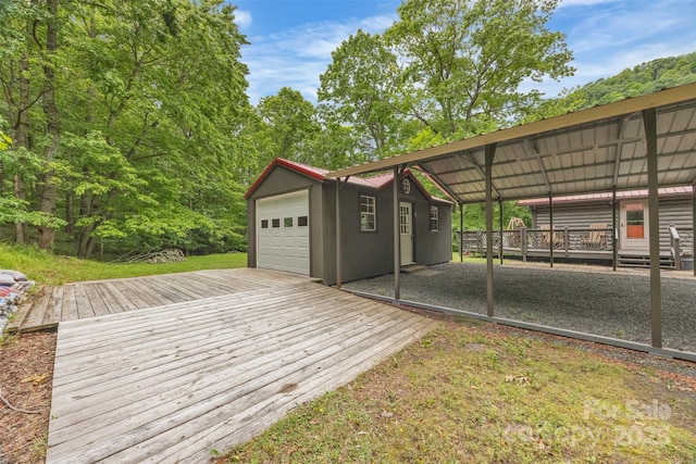 1598 Claybank Rd, West Jefferson, NC 28694 - exterior space with an outbuilding and gravel driveway