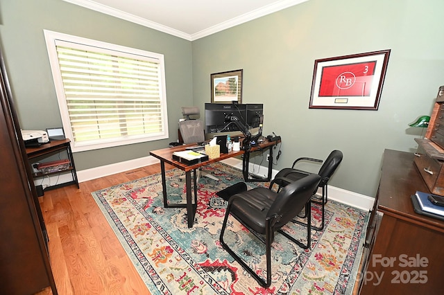 6302 Dwayne Starnes Dr, Hickory, NC 28602 - office space featuring wood finished floors, baseboards, and ornamental molding