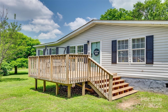 284 Cedar Grove Rd, Clover, SC 29710 - deck featuring a yard