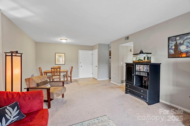 427 6th Ave W Unit B-8, Hendersonville, NC 28739 - living area featuring baseboards and carpet flooring