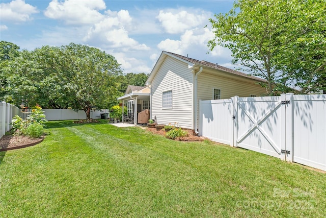 502 Roxanne Ct NW, Concord, NC 28027 - view of yard featuring a gate and a patio area