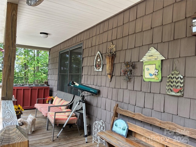 76 Six Springs Rd, Spruce Pine, NC 28777 - deck with a hot tub