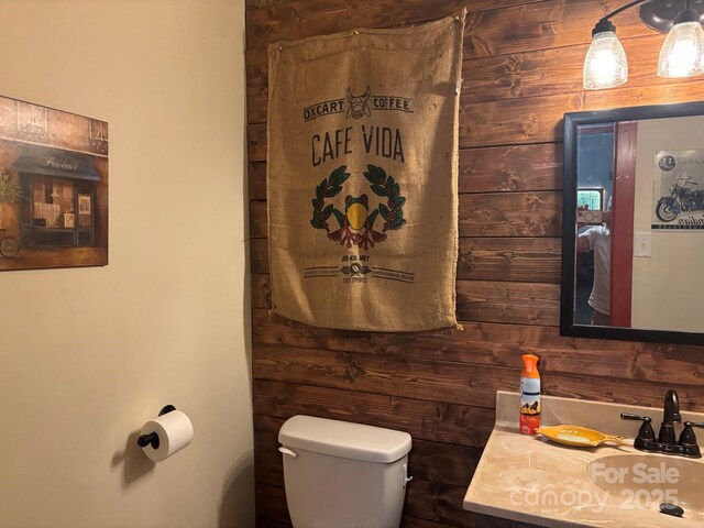 76 Six Springs Rd, Spruce Pine, NC 28777 - bathroom featuring wooden walls