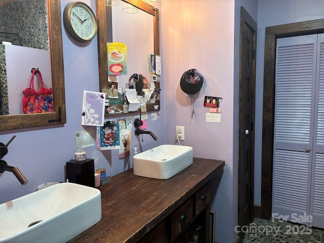 76 Six Springs Rd, Spruce Pine, NC 28777 - bathroom featuring a closet and double vanity