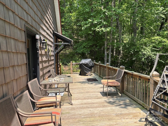 76 Six Springs Rd, Spruce Pine, NC 28777 - wooden deck featuring area for grilling