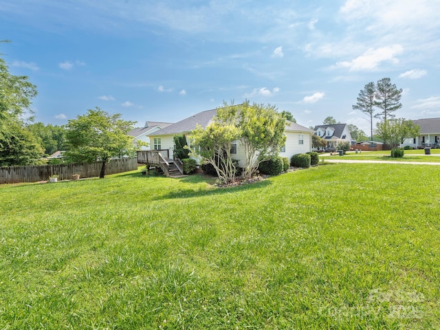 1271 Applewood Ln, York, SC 29745 - view of yard featuring a wooden deck