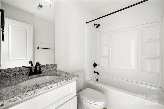 1600/1602 Bluff St, Albemarle, NC 28001 - bathroom featuring vanity, toilet, and tub / shower combination