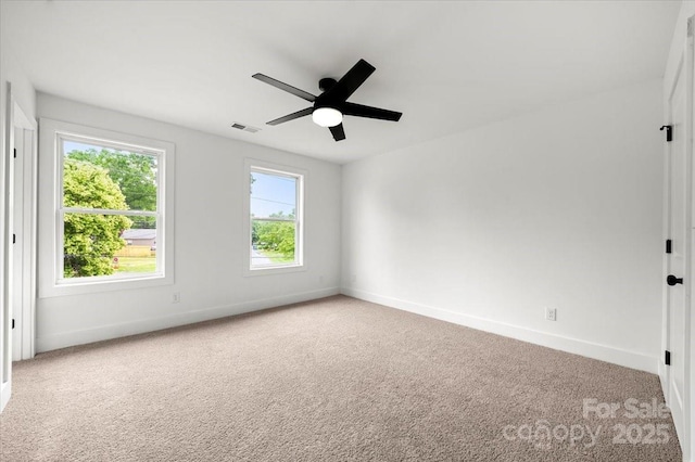 1600/1602 Bluff St, Albemarle, NC 28001 - carpeted spare room featuring baseboards and ceiling fan