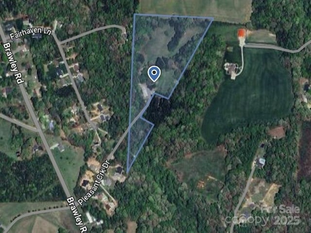 168 Pleasant Creek Dr, Cleveland, NC 27013 - aerial view of property's location
