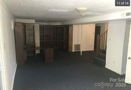 168 Pleasant Creek Dr, Cleveland, NC 27013 - basement featuring baseboards and stairway