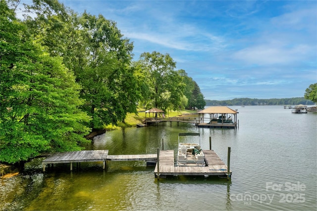 669 Kenway Loop, Mooresville, NC 28117 - dock featuring a water view and a gazebo