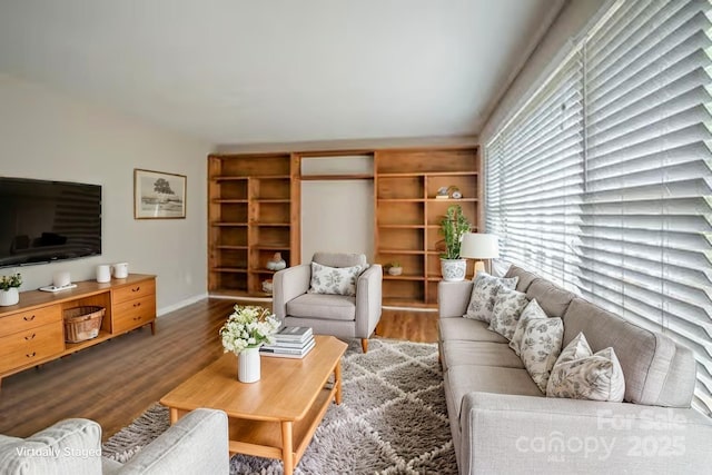 7320 Ritter Dr, Charlotte, NC 28270 - living area with wood finished floors