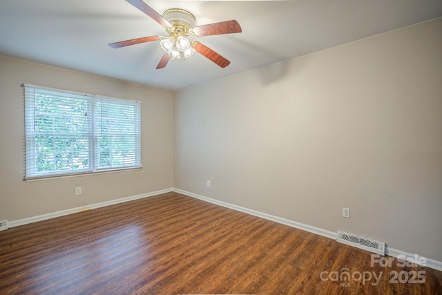 7320 Ritter Dr, Charlotte, NC 28270 - unfurnished room featuring wood finished floors and ceiling fan