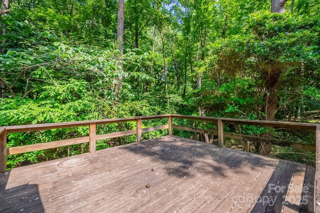 7320 Ritter Dr, Charlotte, NC 28270 - view of wooden terrace
