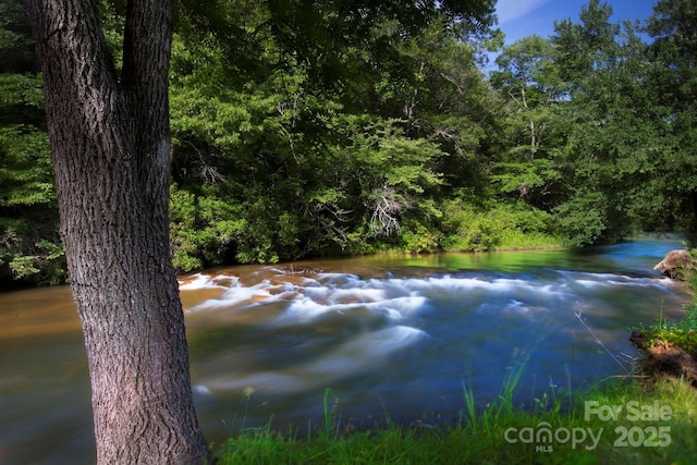 49 S Sundrops Trl, Cullowhee, NC 28723 - water view with a heavily wooded area