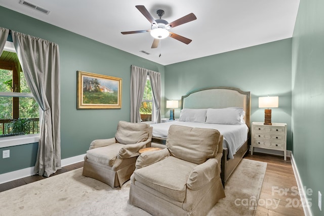 49 S Sundrops Trl, Cullowhee, NC 28723 - bedroom featuring wood finished floors and a ceiling fan