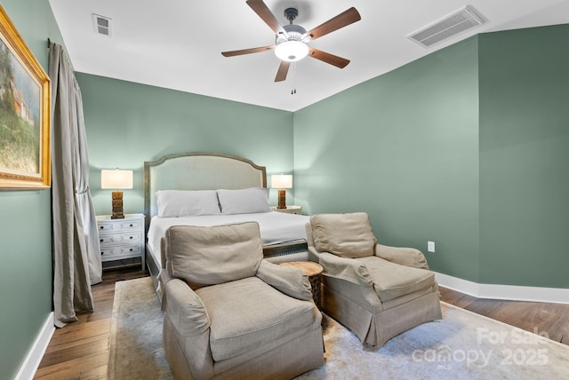 49 S Sundrops Trl, Cullowhee, NC 28723 - bedroom with wood finished floors and a ceiling fan
