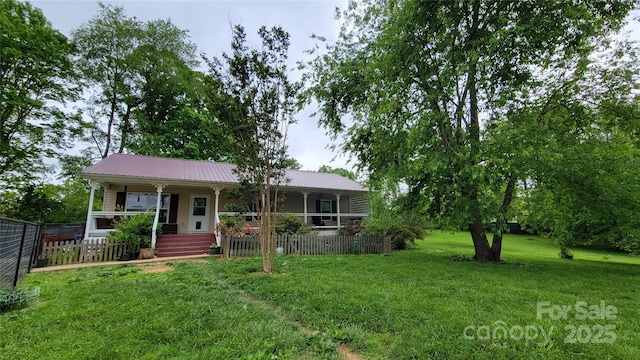 10 Haven Crest Ln, Fletcher, NC 28732 - single story home featuring covered porch and metal roof