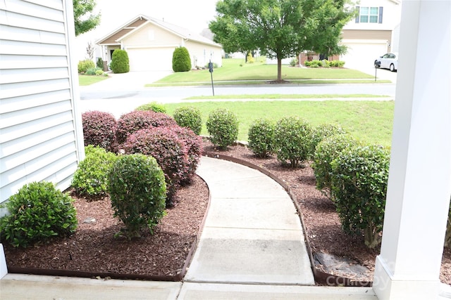 10726 Greenhead View Rd, Charlotte, NC 28262 - view of green lawn with a garage