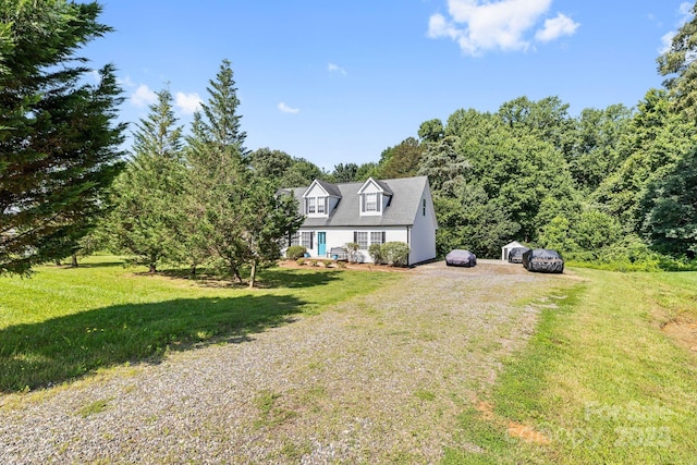 118 Grain Dr, Stony Point, NC 28678 - view of front of house with a front lawn and driveway