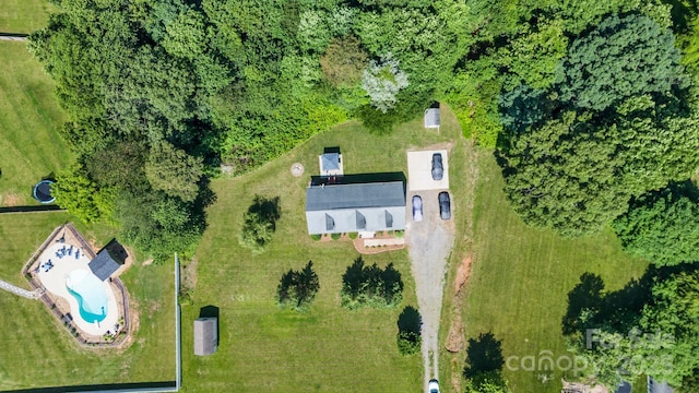 118 Grain Dr, Stony Point, NC 28678 - bird's eye view of a pool area