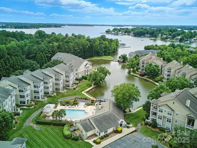 18817 Nautical Dr Unit 302, Cornelius, NC 28031 - aerial view of a large body of water and a pool