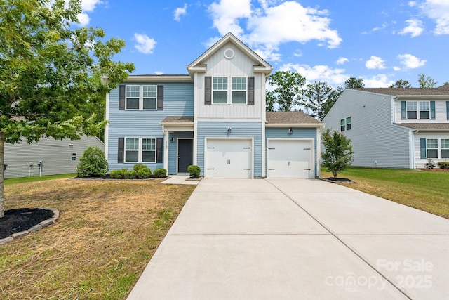 3107 Riker St, Clover, SC 29710 - view of front of home with board and batten siding, driveway, and a front yard