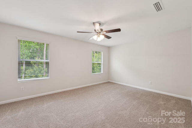 3107 Riker St, Clover, SC 29710 - carpeted spare room featuring ceiling fan and baseboards