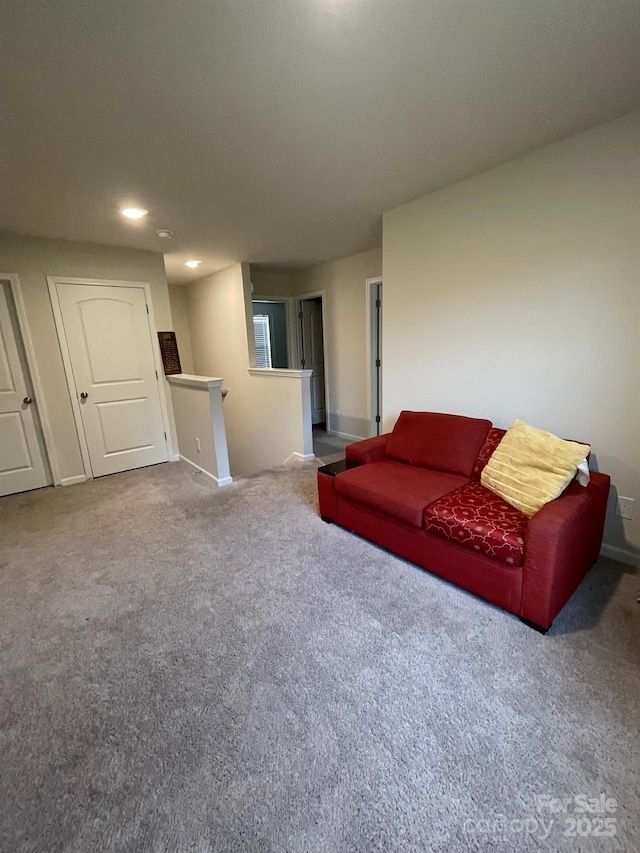 323 J C Dellinger Rd, Cherryville, NC 28021 - living area with carpet floors, recessed lighting, and baseboards