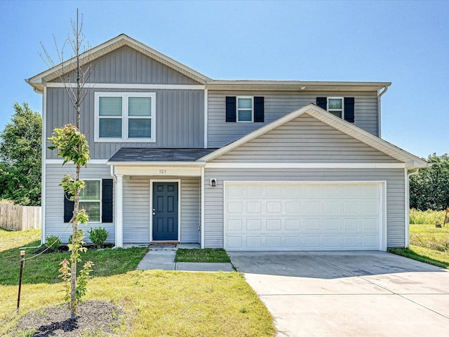 323 J C Dellinger Rd, Cherryville, NC 28021 - view of front of property with concrete driveway and an attached garage