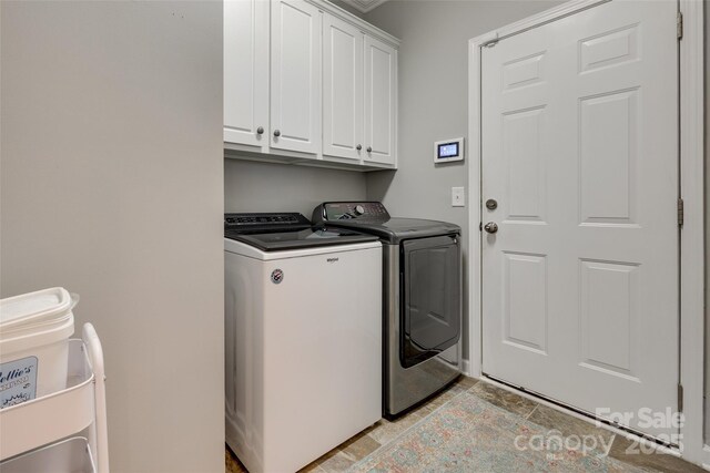 14727 Brannock Hills Dr, Charlotte, NC 28278 - washroom with cabinet space and washer and dryer