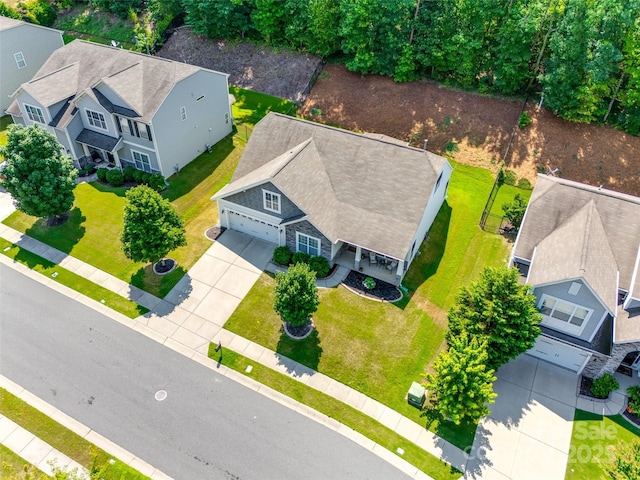 14727 Brannock Hills Dr, Charlotte, NC 28278 - aerial perspective of suburban area