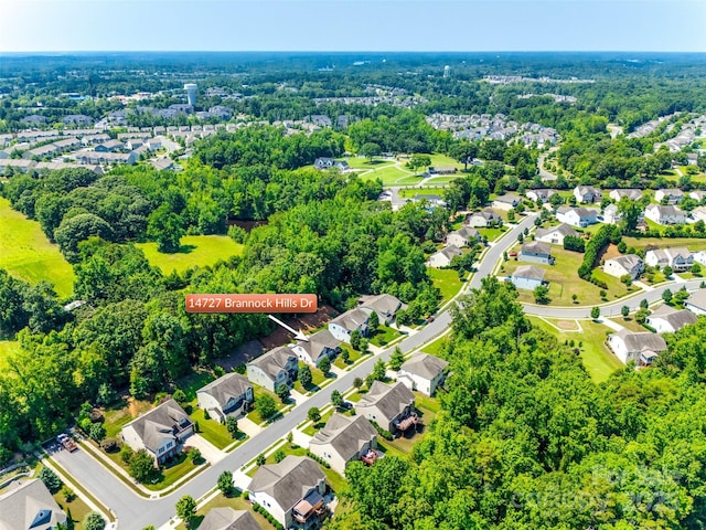 14727 Brannock Hills Dr, Charlotte, NC 28278 - aerial perspective of suburban area