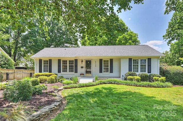 6938 Wrentree Dr, Charlotte, NC 28210 - single story home with brick siding, covered porch, and roof with shingles