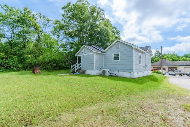 515 Myrtle Ave, Chester, SC 29706 - view of property exterior with crawl space, ac unit, and a lawn