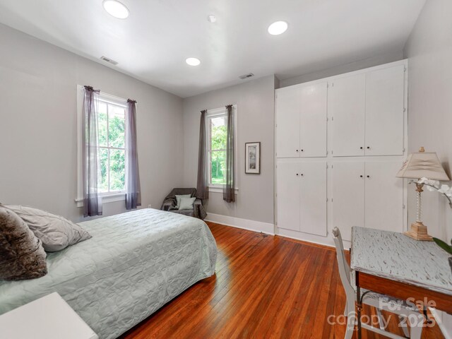 128 W End St, Chester, SC 29706 - bedroom featuring wood finished floors, recessed lighting, and baseboards