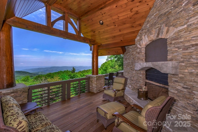 610 Rocky Pkwy Unit 52, 47A, Banner Elk, NC 28604 - view of wooden terrace