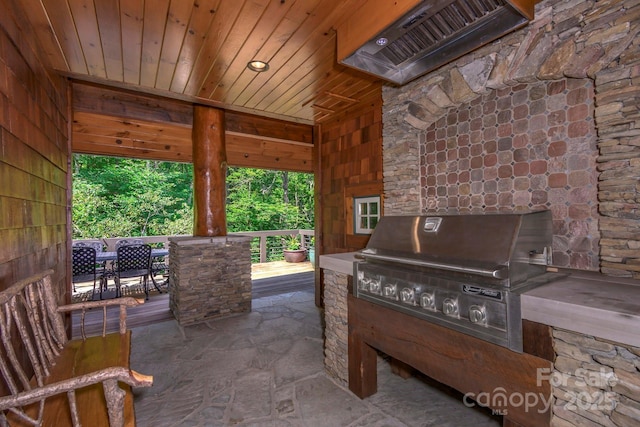 610 Rocky Pkwy Unit 52, 47A, Banner Elk, NC 28604 - view of patio / terrace with grilling area