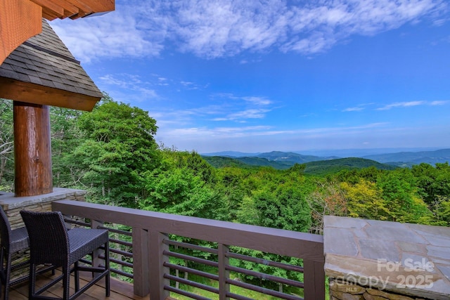 610 Rocky Pkwy Unit 52, 47A, Banner Elk, NC 28604 - view of mountain backdrop with a heavily wooded area