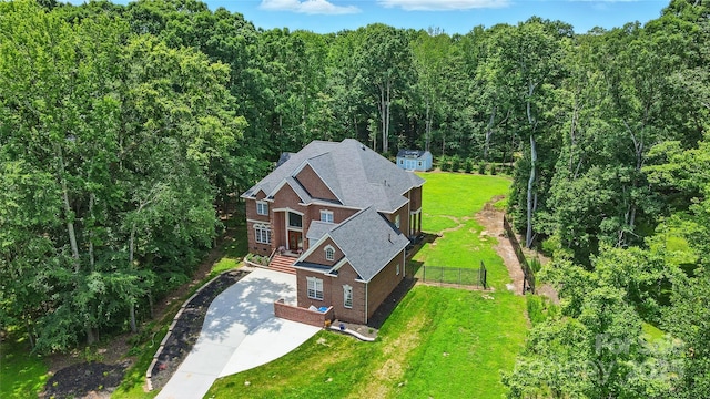 3324 Greenhurst Dr, Weddington, NC 28104 - view of subject property featuring a heavily wooded area