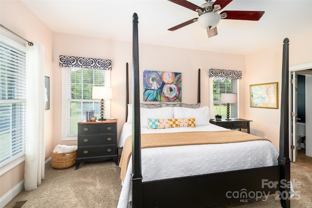 133 Upland Dr, Statesville, NC 28625 - bedroom with carpet flooring, ceiling fan, and baseboards