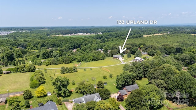 133 Upland Dr, Statesville, NC 28625 - bird's eye view of a heavily wooded area