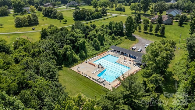 133 Upland Dr, Statesville, NC 28625 - drone / aerial view of a pool